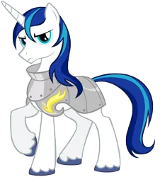 Size: 7680x8483 | Tagged: source needed, useless source url, safe, artist:aeroytechyon-x, artist:equestria-prevails, derpibooru import, shining armor, pony, unicorn, season 2, absurd resolution, armor, artifact, male, raised hoof, simple background, solo, stallion, transparent background, vector