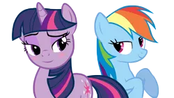 Size: 11520x6480 | Tagged: safe, artist:aeroytechyon-x, derpibooru import, rainbow dash, twilight sparkle, absurd resolution, female, lesbian, shipping, simple background, transparent background, twidash, vector