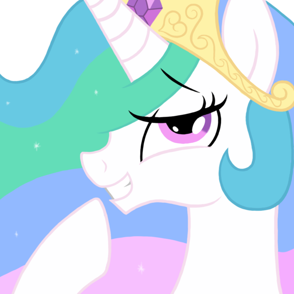 Size: 1024x1024 | Tagged: artist:trolluna, derpibooru import, princess celestia, safe, solo