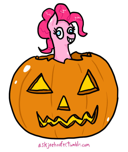 Size: 739x882 | Tagged: 30 minute art challenge, artist:joehoofer, derpibooru import, halloween, holiday, jack-o-lantern, pinkie pie, pumpkin, safe