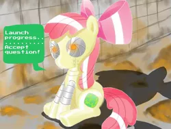 Size: 1280x960 | Tagged: apple bloom, apple bloom bot, artist:ls820720, ask apple bloom bot, derpibooru import, robot, safe, tumblr