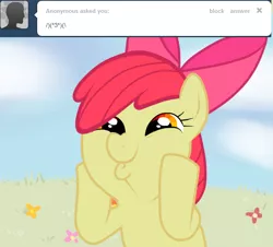 Size: 630x570 | Tagged: apple bloom, ask, ask appa blume, dashface, derpibooru import, safe, so awesome, tumblr