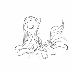 Size: 1500x1500 | Tagged: artist:neko-me, derpibooru import, facesitting, flutterseat, fluttershy, monochrome, nonconsensual, pinkamena diane pie, pinkie pie, safe