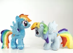 Size: 3186x2328 | Tagged: safe, artist:eebharas, derpibooru import, rainbow dash, pony, comparison, irl, photo, plushie