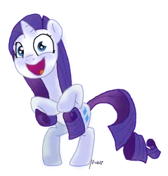 Size: 1307x1367 | Tagged: artist:natalistudios, derpibooru import, rarity, rarity tugs her mane, safe, solo, spoiler:s03, the crystal empire, tugging