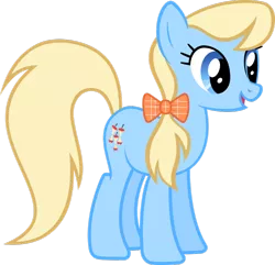 Size: 1024x987 | Tagged: safe, artist:daringdashie, derpibooru import, apple cider (character), earth pony, pony, apple family member, background pony, bow, female, hair bow, mare, simple background, transparent background, vector