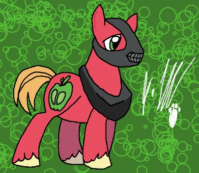 Size: 405x353 | Tagged: safe, artist:antiwrathman, derpibooru import, big macintosh, earth pony, pony, bane, batman, male, stallion