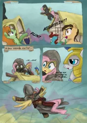 Size: 1024x1446 | Tagged: artist:hewison, assassin's creed, derpibooru import, fluttershy, royal guard, safe