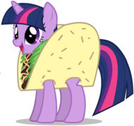 Size: 190x179 | Tagged: artist:mixermike622, derpibooru import, meme, safe, taco, taco twilight, twilight sparkle