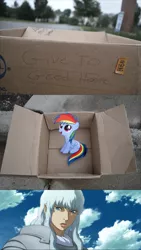 Size: 1323x2345 | Tagged: berserk, dashie meme, derpibooru import, evil people finding dash meme, exploitable meme, fanfic:my little dashie, griffith, meme, rainbow dash, safe