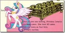 Size: 468x244 | Tagged: and that's terrible, artist:judhudson, cake, cakelestia, derpibooru import, meme, parody, princess celestia, safe, superman