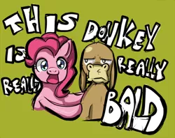 Size: 600x475 | Tagged: safe, artist:first-blush, derpibooru import, cranky doodle donkey, pinkie pie, donkey, earth pony, pony, simple background