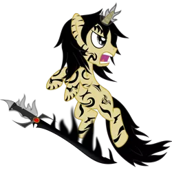 Size: 1600x1600 | Tagged: dead source, safe, artist:dr-phoen-x, derpibooru import, ponified, pony, unicorn, abel, runes, scp, scp foundation, scp-076-2, sword, tattoo