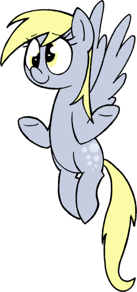 Size: 754x1605 | Tagged: safe, artist:strangiesleepy, derpibooru import, derpy hooves, pegasus, pony, cute, derpabetes, female, flying, hilarious in hindsight, mare, shrug, simple background, smiling, solo, transparent background