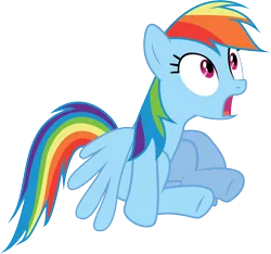 Size: 3906x3662 | Tagged: artist:lazypixel, derpibooru import, fall weather friends, rainbow dash, safe, shocked, simple background, solo, speechless, transparent background, vector
