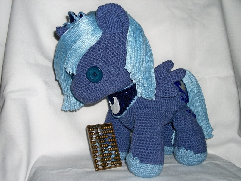 Size: 1024x768 | Tagged: safe, artist:masterplanner, derpibooru import, princess luna, pony, abacus, amigurumi, crochet, irl, photo, plushie, solo