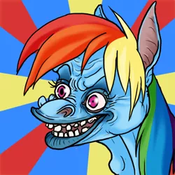 Size: 500x500 | Tagged: artist:klumpeh, artist needed, derpibooru import, hoers, rainbow dash, safe, solo, wat