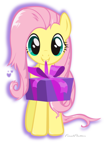 Size: 1486x2000 | Tagged: safe, artist:finalflutter, derpibooru import, fluttershy, alternate hairstyle, present