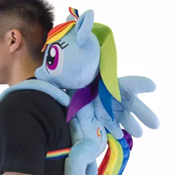 Size: 1000x1000 | Tagged: backpack, derpibooru import, human, irl, photo, rainbow dash, safe, welovefine