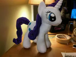 Size: 2048x1536 | Tagged: artist:caashley, derpibooru import, irl, photo, plushie, rarity, safe, solo