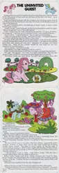 Size: 563x1659 | Tagged: comic:my little pony (g1), cotton candy (g1), derpibooru import, dragon, dream castle, dressup, fancy dress, g1, gusty, halloween, holiday, man in the moon, medley, night of witches, official, party, petrification, safe, spike, story, sunbeam, text, that pony sure does love flowers, the uninvited guest, time travel, twilight sparkle, undo, witch, witchery woods