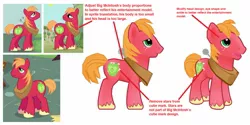 Size: 1423x709 | Tagged: safe, derpibooru import, official, screencap, big macintosh, earth pony, pony, applebuck season, hearts and hooves day (episode), behind the scenes, cropped, gameloft, male, solo, stallion