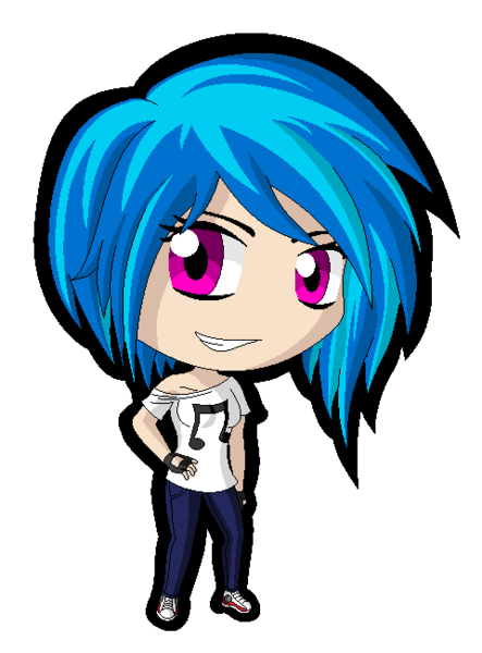 Size: 480x650 | Tagged: safe, artist:zantyarz, derpibooru import, vinyl scratch, chibi, humanized