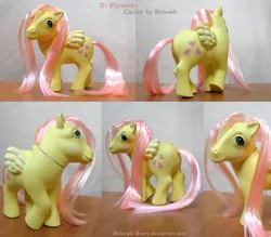 Size: 1000x875 | Tagged: artist:mohawkmax, custom, derpibooru import, fluttershy, g1, g4 to g1, generation leap, irl, photo, safe, solo, toy