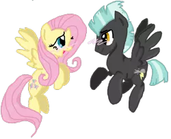 Size: 900x736 | Tagged: artist:lovelye, derpibooru import, female, fluttershy, male, safe, shipping, straight, thunderlane, thundershy