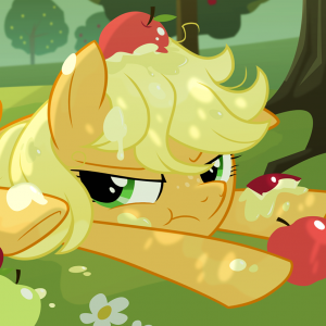 Size: 300x300 | Tagged: apple, applejack, artist:equestria-prevails, derpibooru import, safe