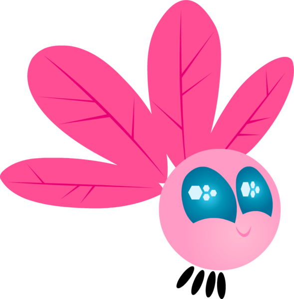 Size: 925x942 | Tagged: colored wings, derpibooru import, palette swap, parasprite, paraspritized, pinkie pie, recolor, safe, simple background, solo, species swap, transparent background