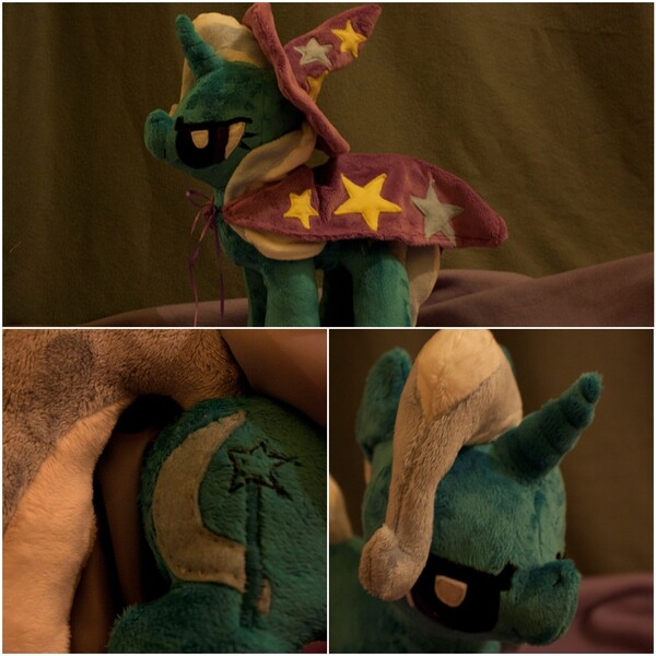 Size: 1400x1400 | Tagged: safe, artist:arualsti, derpibooru import, trixie, pony, unicorn, female, irl, mare, photo, plushie, solo