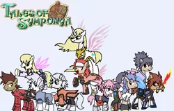 Size: 951x608 | Tagged: artist:plantpony, colette brunel, derpibooru import, genis sage, kratos aurion, lloyd irving, mithos yggdrasill, ponified, presea combatir, raine sage, regal bryant, safe, sheena fujibayashi, tales of series, tales of symphonia, zelos wilder