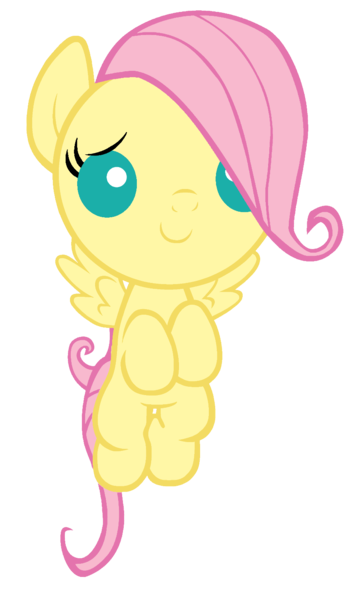 Size: 900x1508 | Tagged: artist:themightysqueegee, derpibooru import, fluttershy, foal, safe, simple background, transparent background, vector