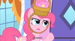 Size: 640x355 | Tagged: derpibooru import, party of one, pinkie pie, safe, screencap, youtube caption