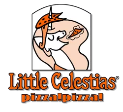 Size: 800x725 | Tagged: artist:niban-destikim, derpibooru import, food, little caesars, little celestias, logo, parody, pizza, pizza! pizza!, princess celestia, safe