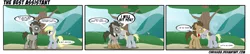 Size: 4000x868 | Tagged: safe, artist:chriss88, derpibooru import, derpy hooves, doctor whooves, time turner, pegasus, pony, comic, crying, discord whooves, discorded, doctorderpy, female, male, mare, sad, shipping, straight