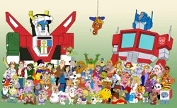 Size: 1000x611 | Tagged: 80s, alf, alvin and the chipmunks, archie, archie andrews, bananaman, bearinstein bears, beetlejuice, captain n the game master, care bears, cheer bear, chip and dale rescue rangers, cobra commander, count duckula, danger mouse, david the gnome, derpibooru import, dirk the daring, dragons' lair, duck tales, firefly, g1, ghostbusters, g.i. joe, gummy bears, he-man, inspector gadget, jem, jem and the holograms, link, lion-o, optimus prime, pac-man, paddington bear, pound puppies, rainbow brite, raphael, rubik's cube, safe, scrooge mcduck, she-ra, smurfs, snorks, spider-man, strawberry shortcake, strawberry shortcake (character), teenage mutant ninja turtles, the legend of zelda, the muppets, the simpsons, thundarr the barbarian, thundercats, transformers, voltron