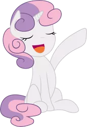 Size: 4094x5953 | Tagged: safe, artist:deadparrot22, derpibooru import, sweetie belle, pony, unicorn, absurd resolution, eyes closed, female, open mouth, simple background, solo, transparent background