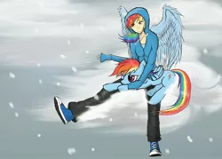 Size: 2800x2000 | Tagged: safe, artist:stormcolt413, derpibooru import, rainbow dash, pony, converse, human ponidox, humanized, shoes, winged humanization