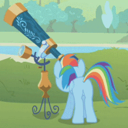 Size: 280x280 | Tagged: safe, derpibooru import, screencap, rainbow dash, pony, griffon the brush off, animated, butt shake, cute, dashabetes, female, hnnng, mare, plot, solo, tail wag, wiggle