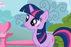 Size: 610x405 | Tagged: safe, derpibooru import, edit, edited screencap, screencap, twilight sparkle, pony, unicorn, boast busters, animated, blinking, confused, dialogue, english, female, frown, gritted teeth, i don't get it, image macro, lidded eyes, mare, reaction image, solo, talking, text, unicorn twilight
