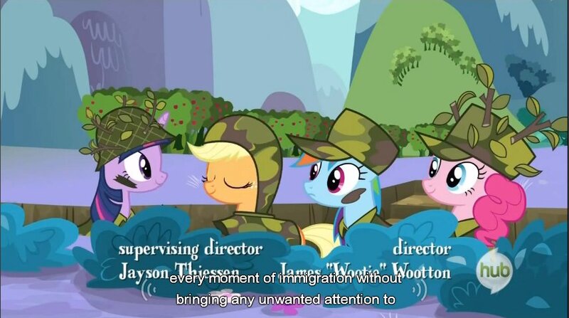 Size: 856x478 | Tagged: applejack, derpibooru import, dragon quest, hub logo, pinkie pie, rainbow dash, safe, screencap, twilight sparkle, youtube caption