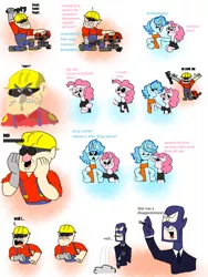 Size: 2725x3623 | Tagged: artist:useless gun, comic, derpibooru import, engineer, gravity falls, grunkle engie is best engie, grunkle stan, legend of the gobblewonker, safe, team fortress 2, useless gun