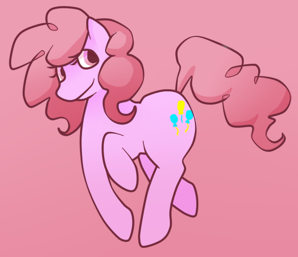 Size: 607x524 | Tagged: derpibooru import, pink, pinkie pie, safe, simple background, solo, walking