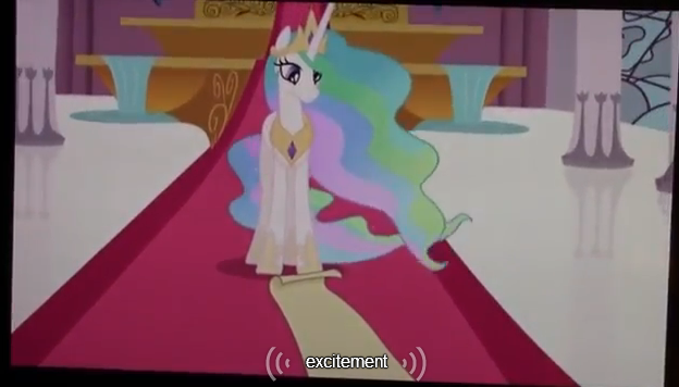 Size: 624x356 | Tagged: derpibooru import, princess celestia, safe, screencap, the crystal empire, youtube caption