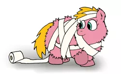 Size: 1387x847 | Tagged: artist:coalheart, derpibooru import, fluffy pony, halloween, mummy, safe, toilet paper