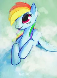 Size: 2454x3340 | Tagged: artist:nayshie, derpibooru import, rainbow dash, safe