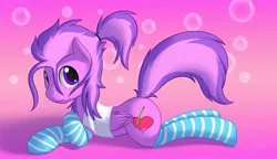 Size: 2500x1442 | Tagged: safe, artist:skipsy, derpibooru import, oc, oc:sweet strokes, unofficial characters only, pegasus, pony, clothes, male, shirt, socks, solo, striped socks, trap