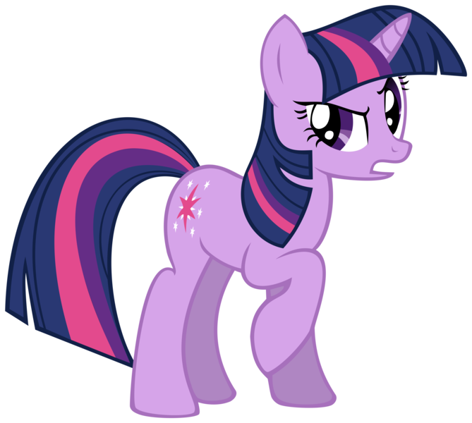 Size: 10000x8963 | Tagged: safe, artist:ryoki-fureaokibi, derpibooru import, twilight sparkle, pony, unicorn, absurd resolution, female, mare, raised hoof, simple background, skeptical, solo, transparent background, unicorn twilight, vector